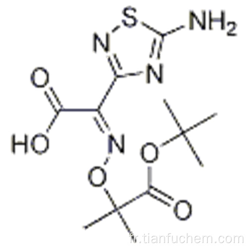 Acide 1,2,4-thiadiazole-3-acétique, 5-amino-a - [[2- (1,1-diméthyléthoxy) -1,1-diméthyl-2-oxoéthoxy] imino] -, (57194299, Z) - CAS 76028-96-1